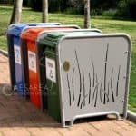 Waste container cover – Omega – Bamboo 360T