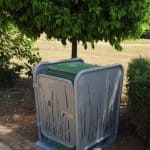 Waste container cover – Omega – Bamboo 360DB